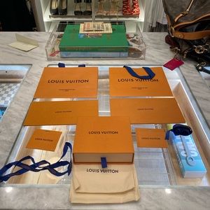 Louis Vuitton Bags, Tags, Ribbon and Box